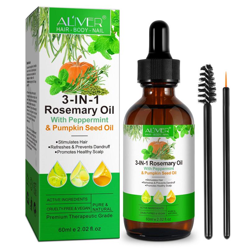 3-in-1 Rosemary Oil with Peppermint and Pumpkin Seed Oil for hair, body and nails Haircare Comfort