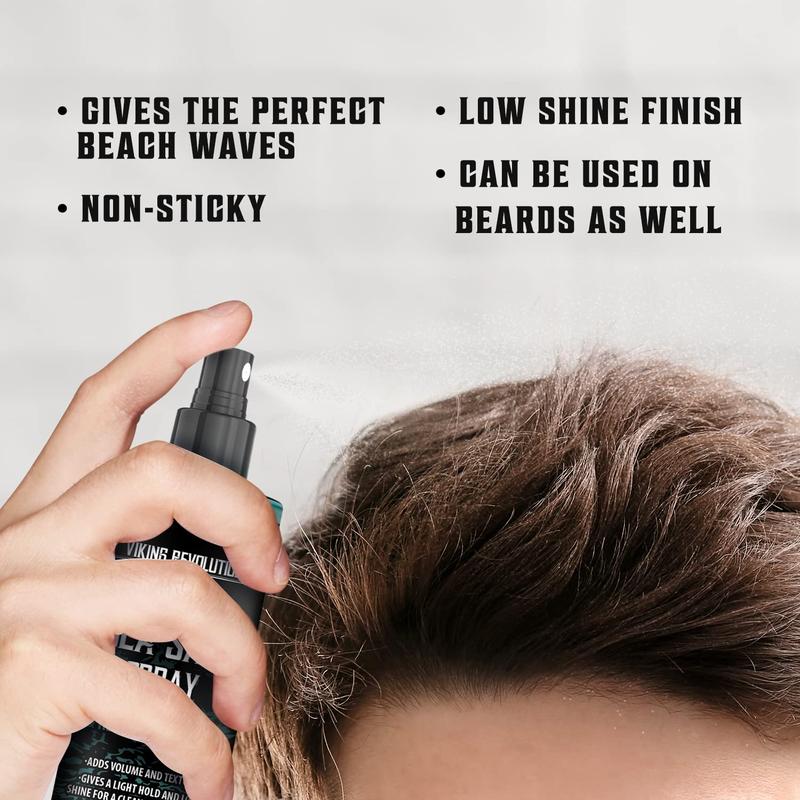 Viking Revolution Sea Salt Spray for Hair Men - Hair Texturizing Spray with Kelp, Aloe Vera and Red Algae Extract - Surf Spray to Add Volume and Texture Sea Salt Spray for Men Beach Hair Spray - 8.8Oz no brand