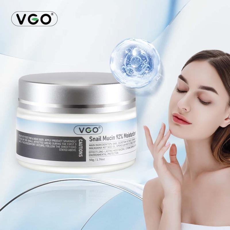 VGO-Essence Face Cream Moisturizing and Vitamin C Facial Serum Essence 60ml Skincare Moisturizer-Live Cleanser Facial Daily