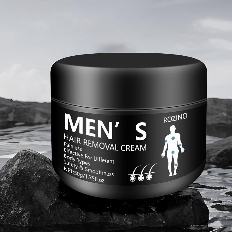 Men's Hair Removal Cream, Painless & Non-irritating Hair Removal Cream for Any Body Parts, Hair Removal Product for Men