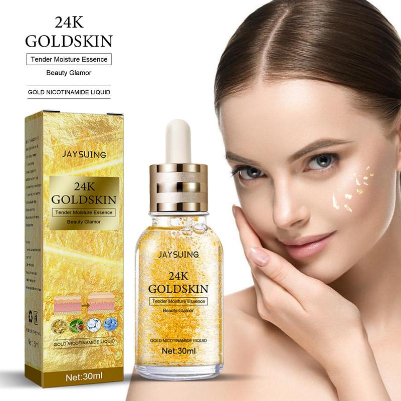 24k Gold Collagen Facial Lifting Serum, Moisturizing Facial Essence for Firming Skin, Hydrating Skin Care Products for Women & Girls