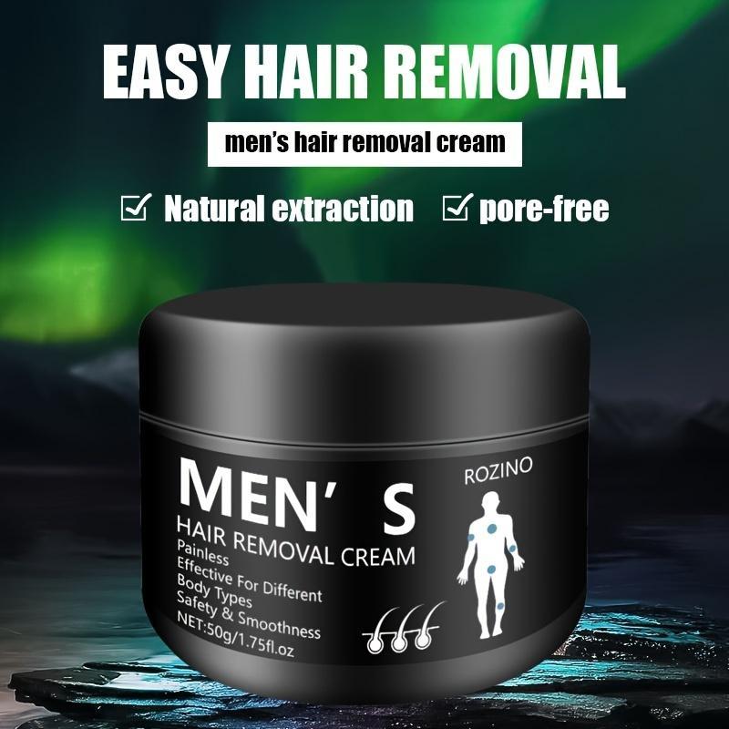 Men's Hair Removal Cream, Painless & Non-irritating Hair Removal Cream for Any Body Parts, Hair Removal Product for Men