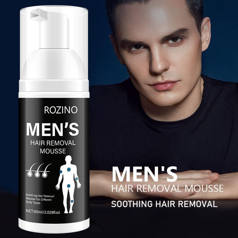 Hydrating Hair Removal Mousse for Men, Moisturizing Hair Removal Foam for Body, Soothing Hair Removal Product for Daily Use