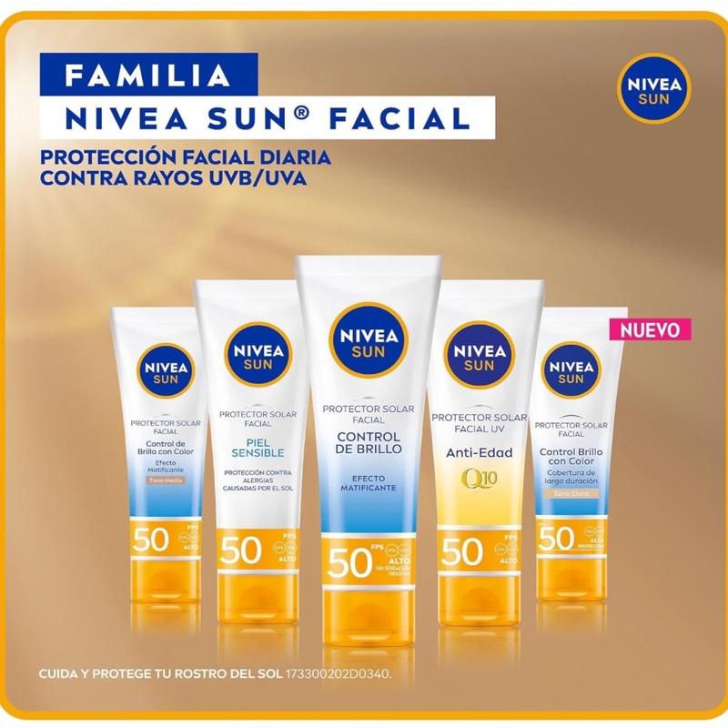 Nivea Sun facial sunscreen Lightweight Spf Skincare