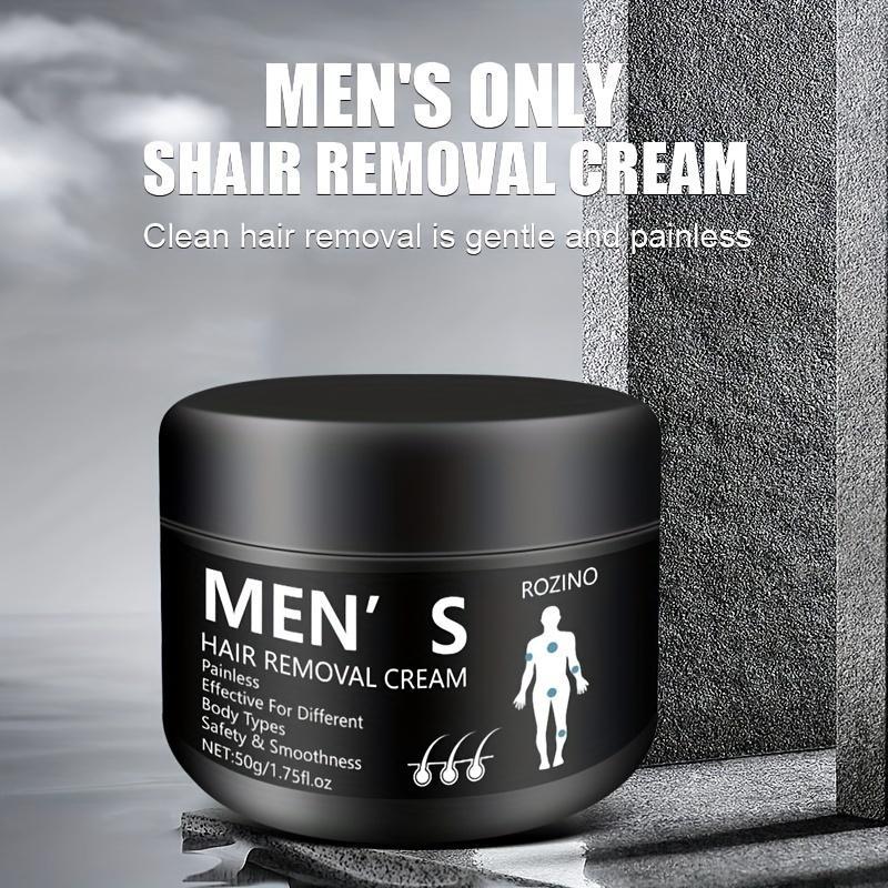 Men's Hair Removal Cream, Painless & Non-irritating Hair Removal Cream for Any Body Parts, Hair Removal Product for Men