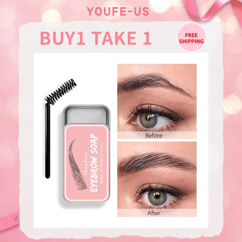 Eyebrow styling soap molding, transparent, refreshing, Long-lasting and natural, Fluffy Brows Makeup Cosmetic