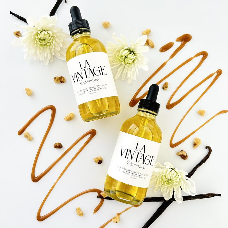 Caramelized Vanilla Macadamia Body Oil 4oz