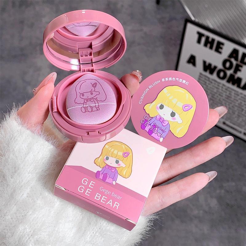 Long Lasting Blush, 1 Count Cute Cartoon Design Blush Palette, Facial Makeup Tools For Daily Use, Beauty & Personal Care