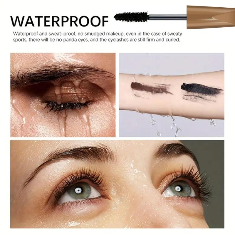 Long Lasting Waterproof Mascara, 1 Count Natural Curl Eyelashes Mascara, Eyelashes Lengthening Volumizing Defining, Professional Eye Makeup Products, Cosmetic Gift, Christmas, Christmas Gift