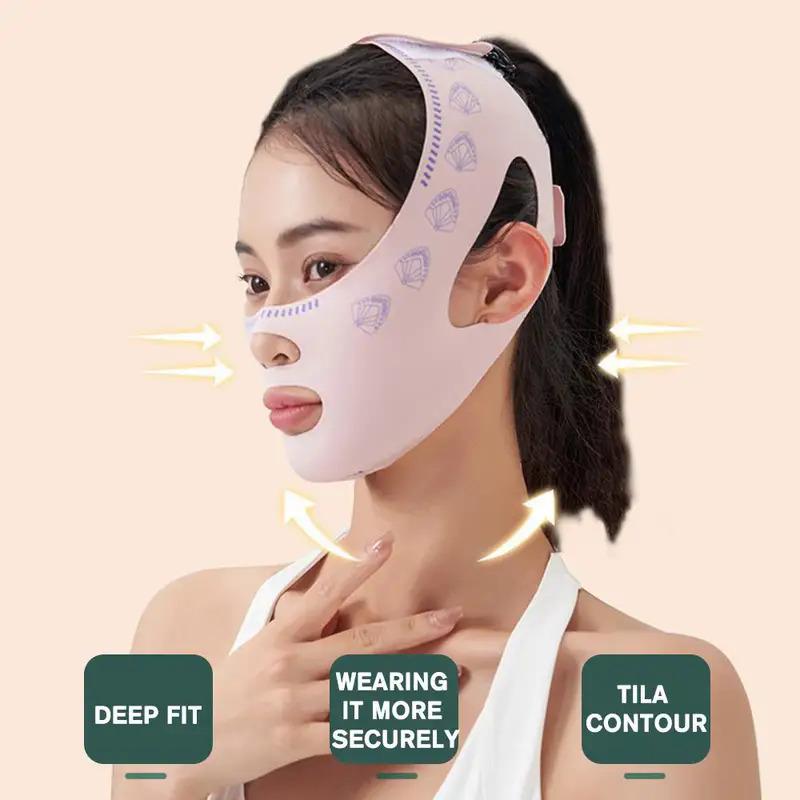 Reusable Face Slimming Bandage V Line Face Shaper Women Chin Cheek Lift Up Belt Facial Massage Strap Face Skin Care Beauty Tools