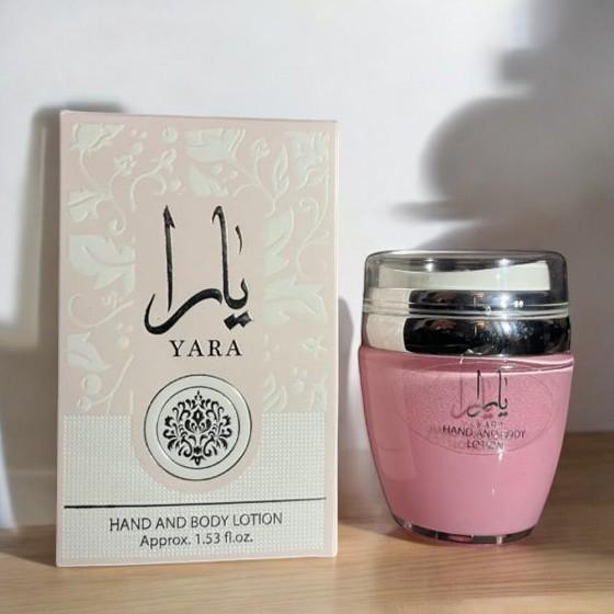 Ard Al Zaafaran Perfumes | Yara Cream + Hand & Body Lotion Bundle | Cream (0.75 oz) Lotion (1.5 oz) | Fruity and Floral