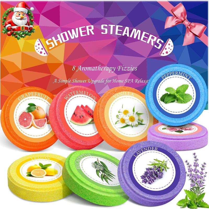 Gifts for Women: Shower Steamers Aromatherapy (8 Scents) Birthday Gifts for Women, Men, Mom, Girls, Teen SPA Self Care Relaxation Stress Relief Shower Bombs Christmas Gift Stocking Stuffers