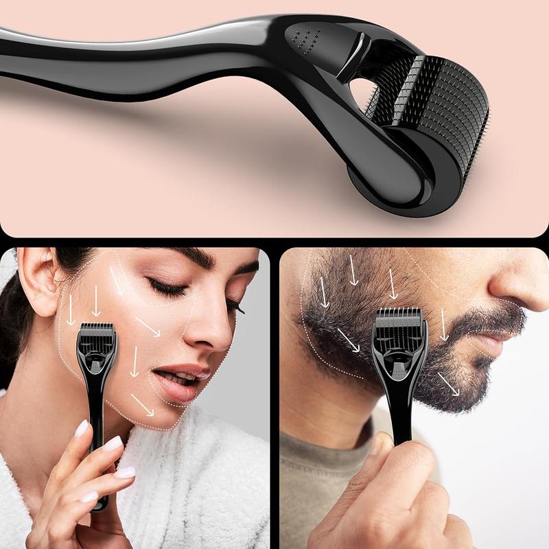 Manual Beard Roller, 1 Box Beard Massager, Professional Hair Styling Tool for Men, Hair Care & Styling Tool for Daily Use