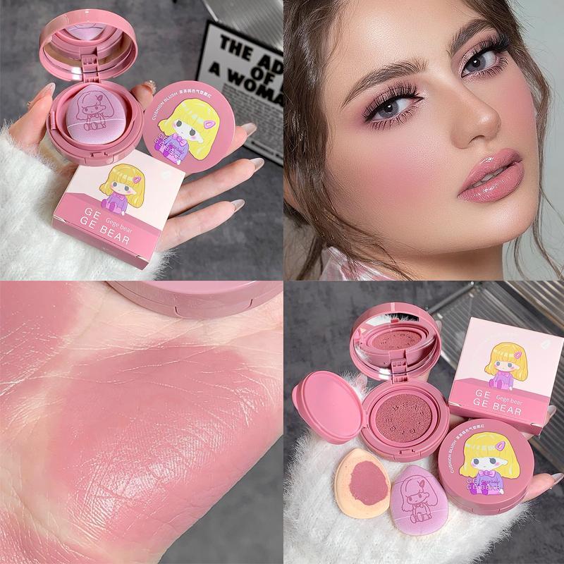 Long Lasting Blush, 1 Count Cute Cartoon Design Blush Palette, Facial Makeup Tools For Daily Use, Beauty & Personal Care