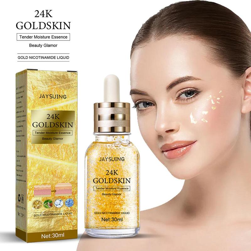 24k Gold Collagen Facial Lifting Serum, Moisturizing Facial Essence for Firming Skin, Hydrating Skin Care Products for Women & Girls