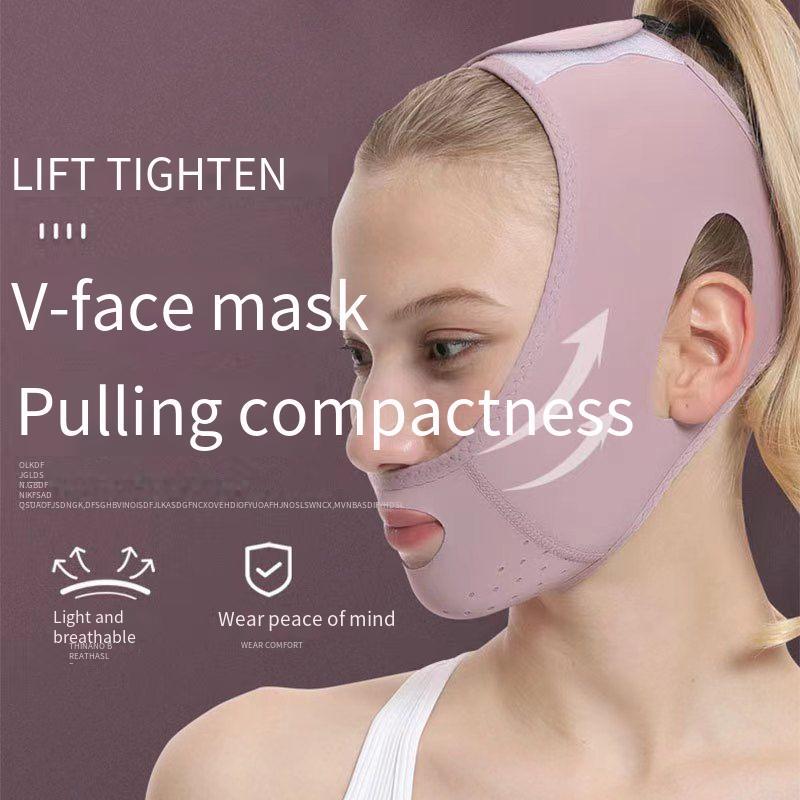 [Limited Discount] Reusable lifting mask, ladies' V-shaped double-chin face-lifting device, chin strap, mask face-lifting strap, V-shaped face-lifting mask face-lifting strap, one-line to prevent sagging.