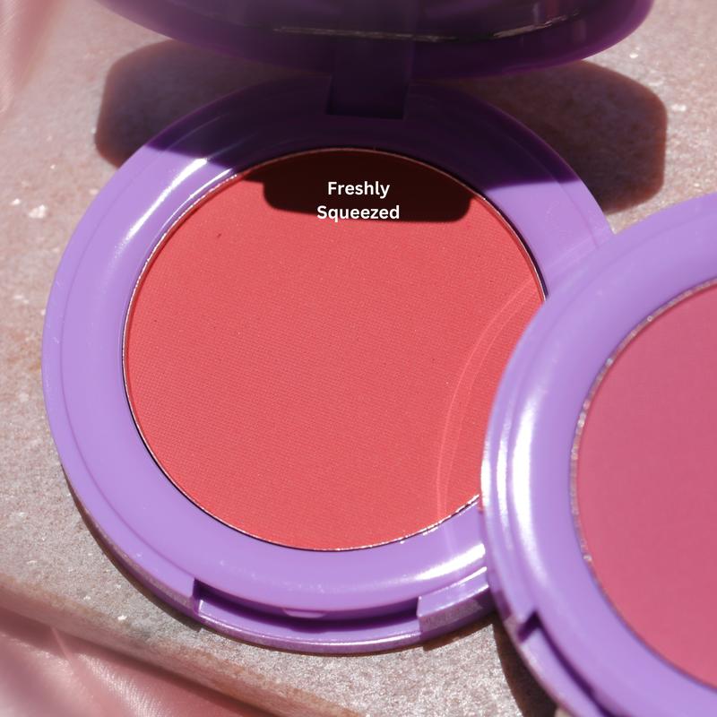 Half Caked Makeup In Bloom Pressed Powder Blush - Primer-Infused, Ultra-Pigmented, Matte - Vegan & Cruelty-Free, 3.8g