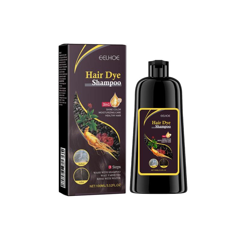 Hair Dye Shampoo, Natural Extracts Hair Dyeing Shampoo, Moisturizing Cleansing Shampoo, Nourishing Hair Care Product for Men & Women