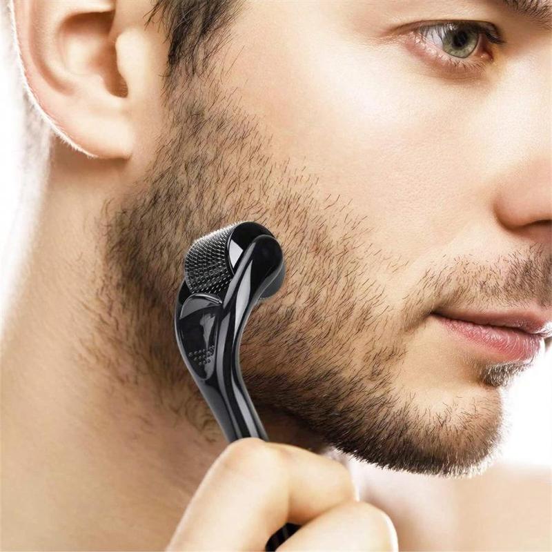 Manual Beard Roller, 1 Box Beard Massager, Professional Hair Styling Tool for Men, Hair Care & Styling Tool for Daily Use