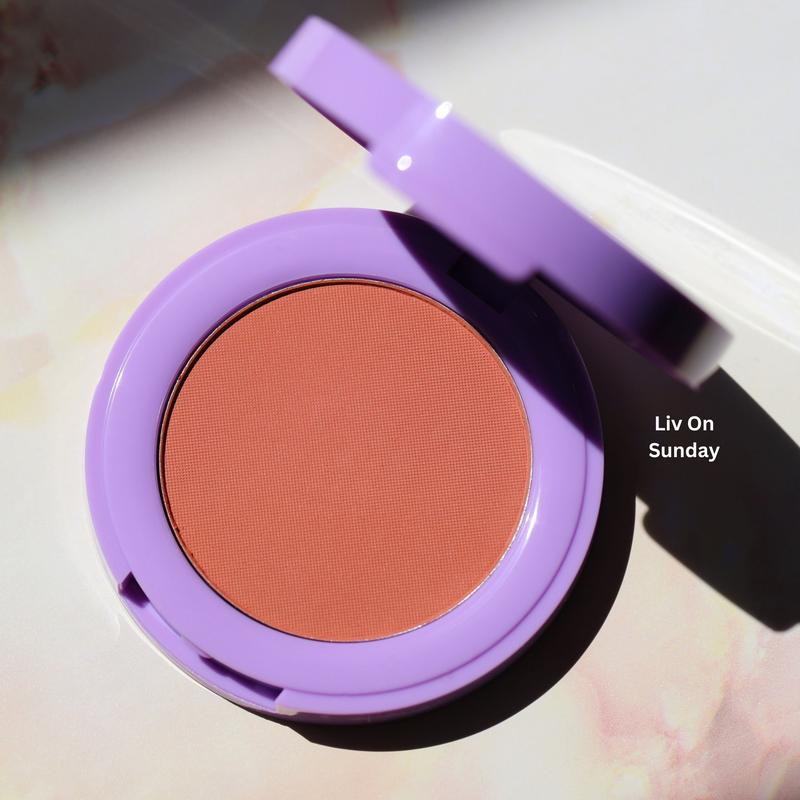 Half Caked Makeup In Bloom Pressed Powder Blush - Primer-Infused, Ultra-Pigmented, Matte - Vegan & Cruelty-Free, 3.8g