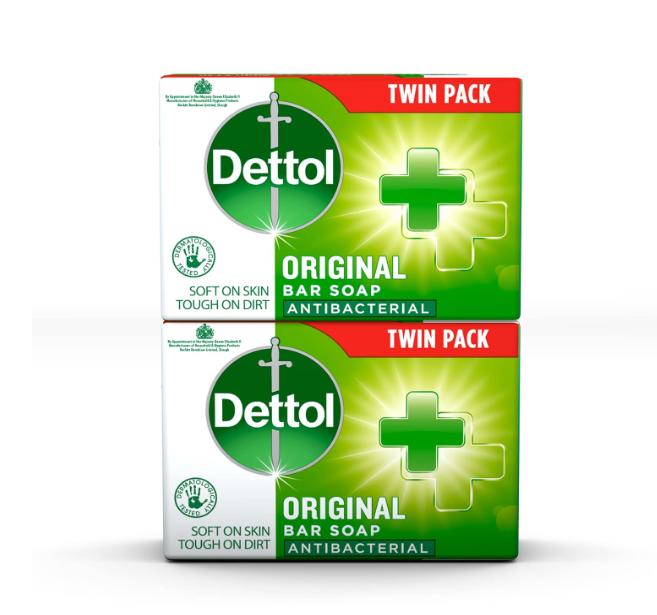 Dettol Anti Bacterial Original Soap 100g Twin Pack Dermatologically Tested