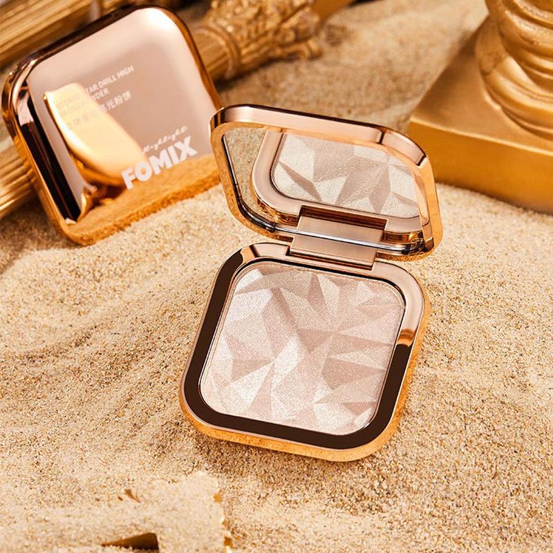 Long Lasting Shimmering Highlighter Palette, 1 Count Multi-functional Makeup Palette, Facial Contouring & Detailing Makeup Palette for Women & Girls