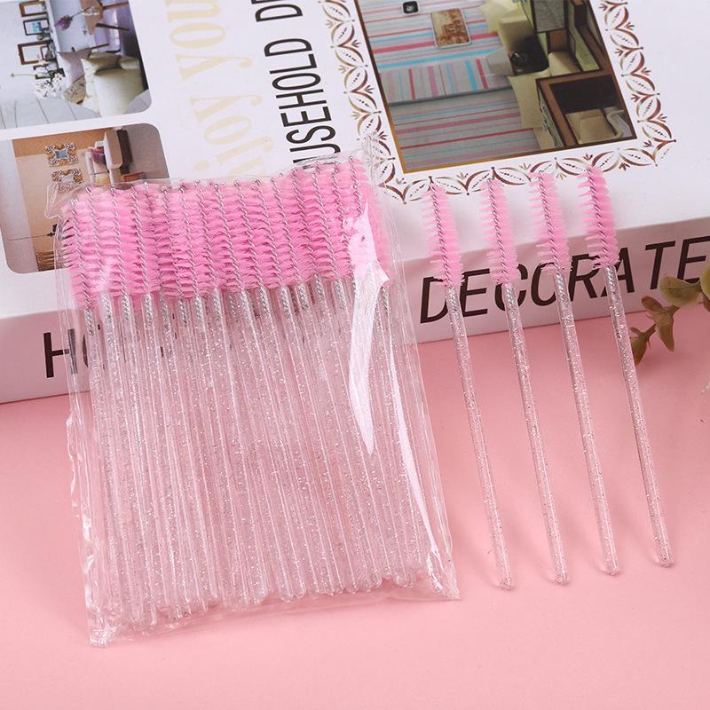 Random Color Spiral Eyelash Curling Brushes, 100pcs set Disposable Mascara Brushes, Eyelash Spoolie Brushes, Makeup Tools For Women