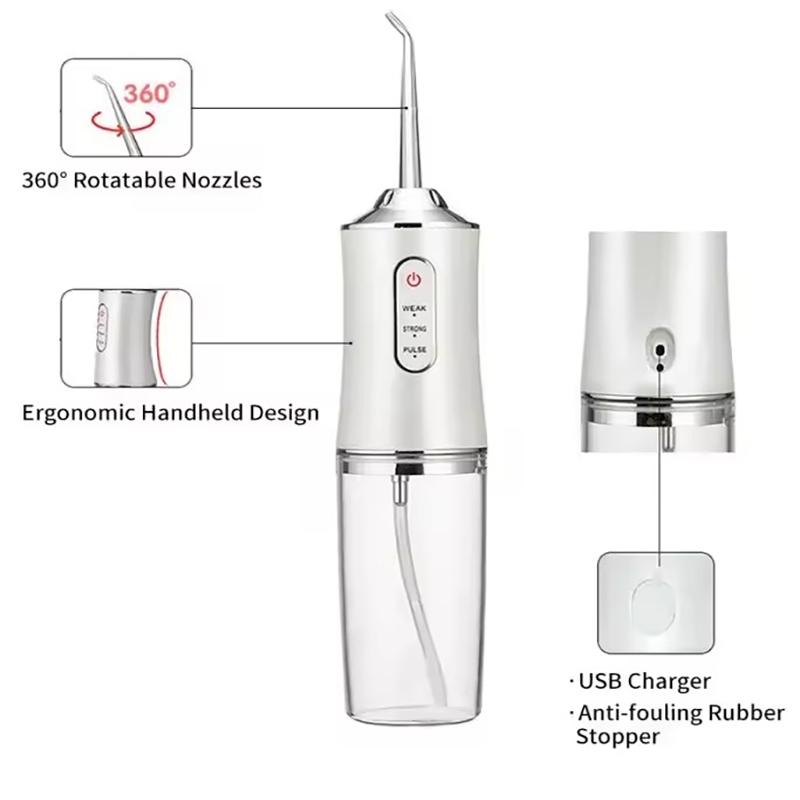 Oral Cleaner, Multipurpose Water Flosser, 3 Cleaning Modes, IPX7 Waterproof, Deep Gum Cleaning, Ideal for Home, Travel, and Braces Care, Popular Gift