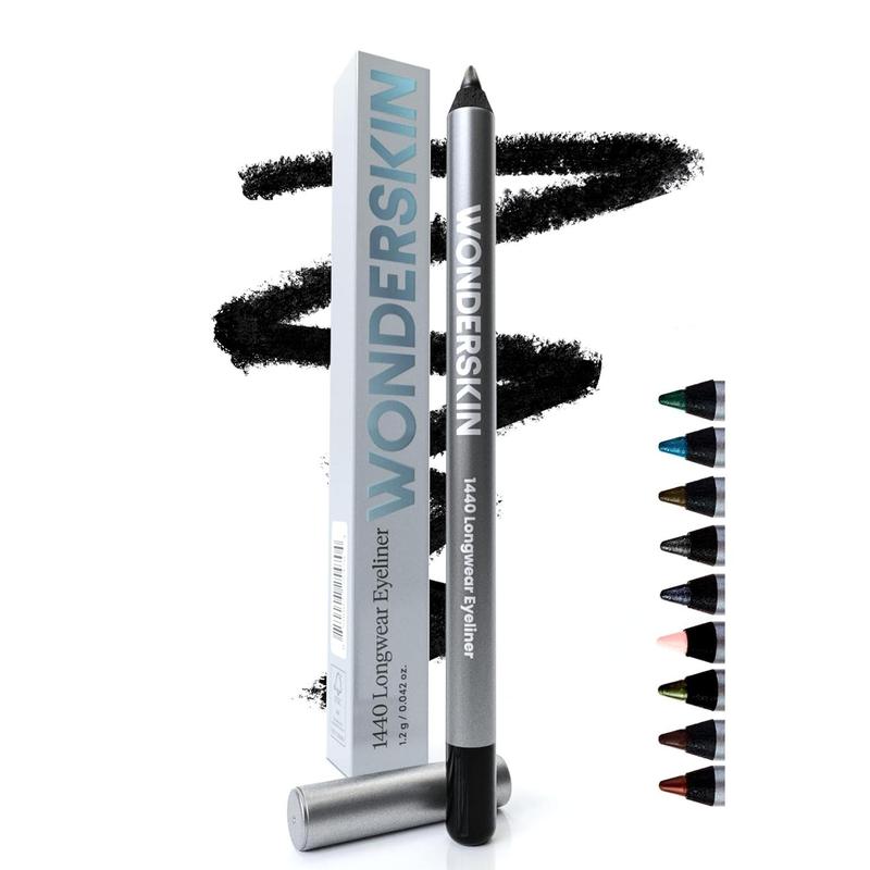 1440 Longwear black eyeliner pencil-waterproof, sharpener black eyeliner pencil and smudge proof eye liner pencils (liquorice) Lipliner Makeup Color