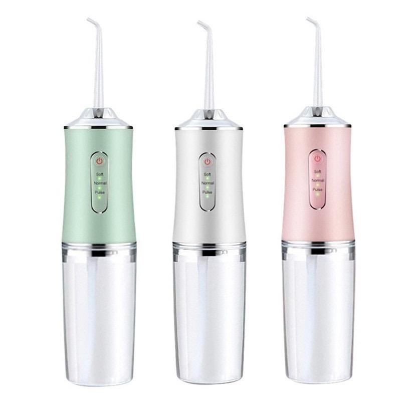 Water Flosser Toothpick - 4 Sprays 3 ModesPortable Cordless Water Flosser for Teeth Cleaning, Waterproof Oral RinseRechargeableSuitable for TravelHome, Gums, Braces CareThree Colors.Christmas Gifts