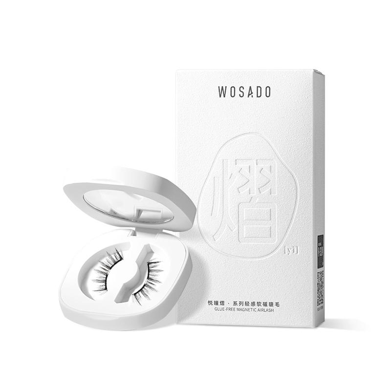 Wosado Soft Magnetic Eyelashes with Applicator Kit，Glue-Free, Waterproof, Reusable Eyelash Extensions for Cosmetic Application, Natural Makeup Looks