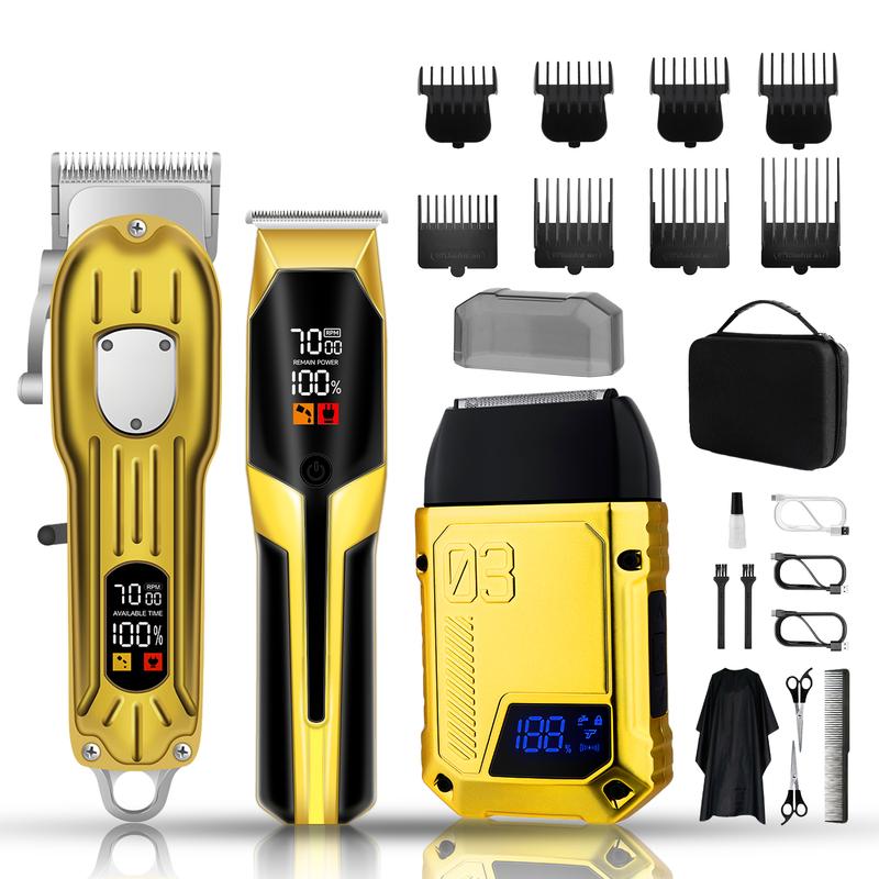 Electric Hair Clippers Haircut Kits for Barber,  Men Electric Shavers Razor & Beard Trimmer Hair Trimmer, Hair Clipper Set Gifts for Men