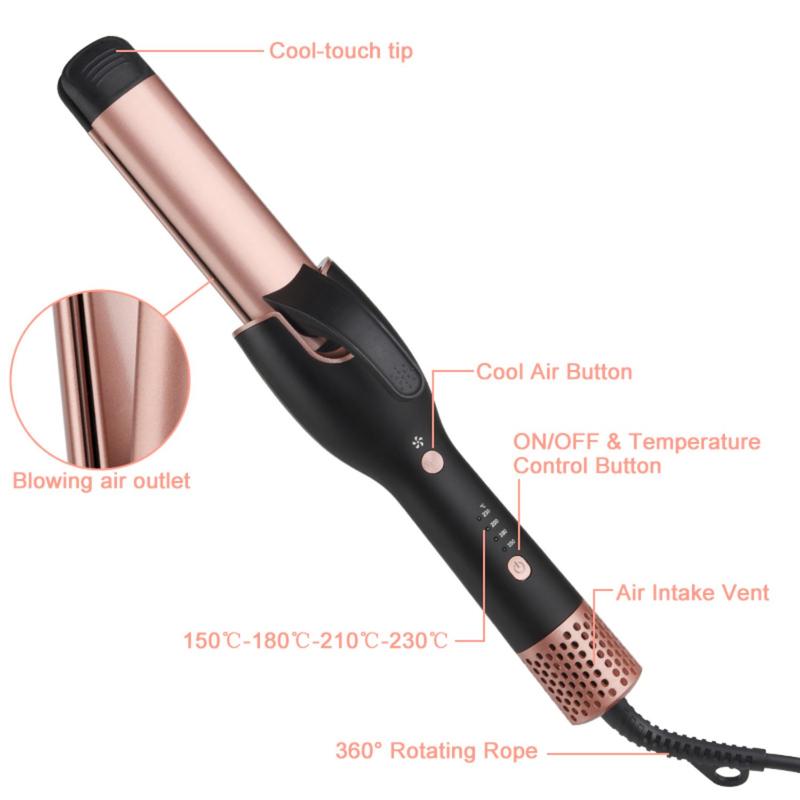 Twistoire Cold air function hair salon curling tool 2 in 1 hair straightener curling iron Adjustable Comfort