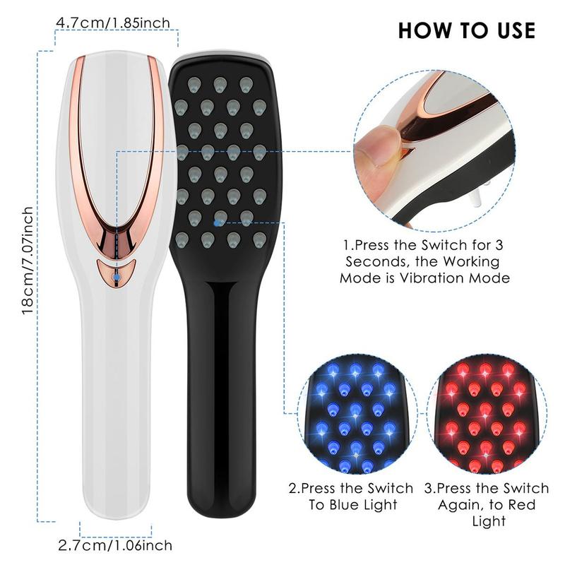 Electric Handheld Head Massager, 1 Box Portable Handheld Scalp Massager, Comfortable Head Scalp Massage Tool, Body Care Scalp Massage Brush, Christmas Gift