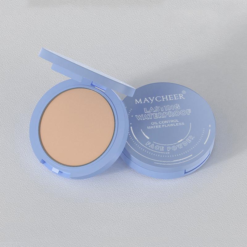 MAYCHEER Beauty Powder Cake for Long-Lasting Makeup Hold , Waterproof, Oil Control, Natural Look - Suitable for All Skin Types - Cosmetic