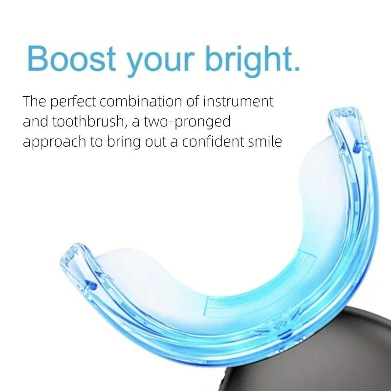 Rechargeable Teeth Brightening Kit, LED Teeth Brightening Accelerator Light & 4 Counts Gel Pen & 1 Count Tooth Color Chart, Professional Teeth Brightening Kit for Women & Men