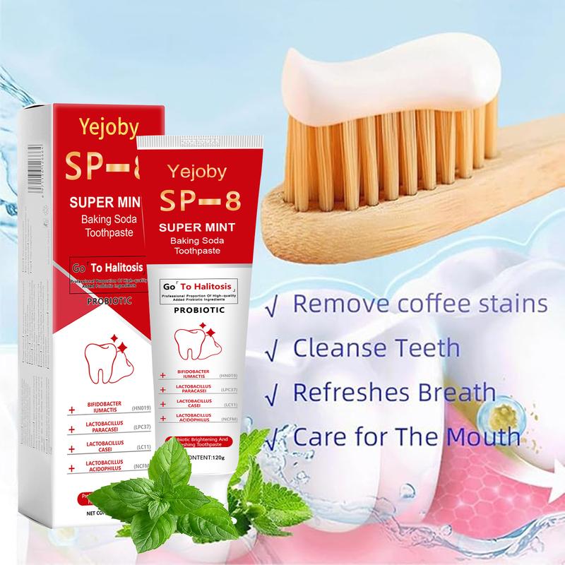 [+5$Get 2Pcs] SP-8 PROBIOTIC WHITENING Toothpaste rich in many probiotics Effective Tooth Cleaning and Oral Health Management,Effect is better than SP-6 and SP-7,SP-8 SP-6 SP-4 sp-8 sp-6 sp-4 sp8 sp6 sp4