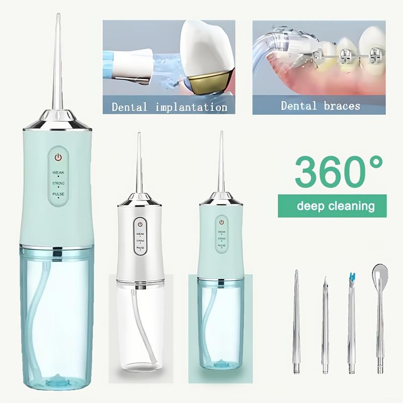 Oral Cleaner, Multipurpose Water Flosser, 3 Cleaning Modes, IPX7 Waterproof, Deep Gum Cleaning, Ideal for Home, Travel, and Braces Care, Popular Gift