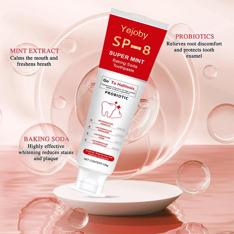 [+5$Get 2Pcs] SP-8 PROBIOTIC WHITENING Toothpaste rich in many probiotics Effective Tooth Cleaning and Oral Health Management,Effect is better than SP-6 and SP-7,SP-8 SP-6 SP-4 sp-8 sp-6 sp-4 sp8 sp6 sp4