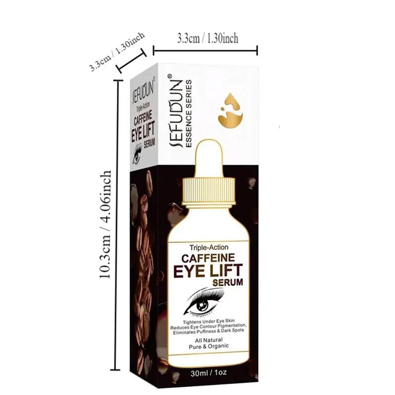 Caffeine Eye Lift Serum, Moisturizing Eye Serum, Hydrating Eye Care Product for Women, Reduces The Look Of Dark Circles, Eye Bags and Firming Eye Care Product