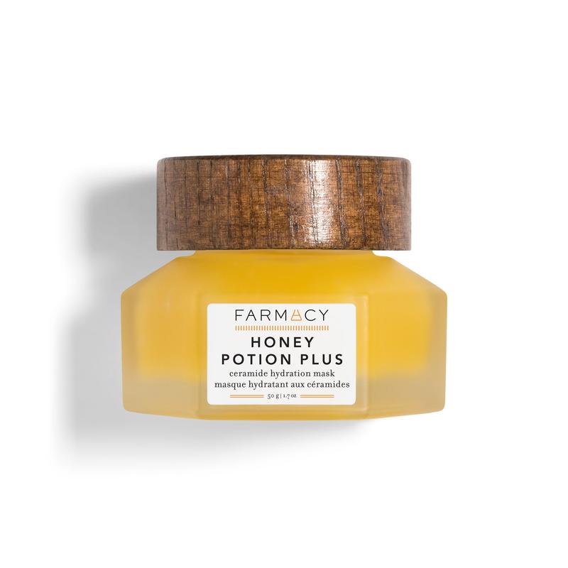 Farmacy Honey Potion Plus Facial Mask with Ceramides & Panthenol - Antioxidant Rich Hydrating Face Mask - Moisturizing Skin Care Facial Mask