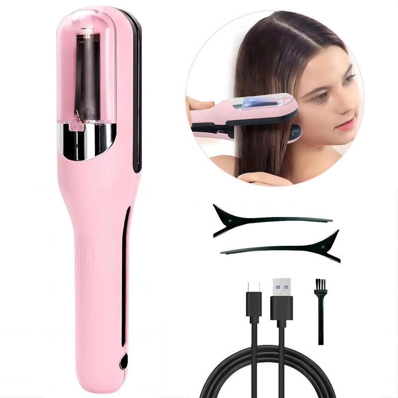 2 in 1 Rechargeable Cordless Split End Hair Trimmer Automatic Rechargeable Split Hair Clipper for Dry Damaged Splitting Broken Hair, Hair Styling Tools for Women, Hair Trimmer