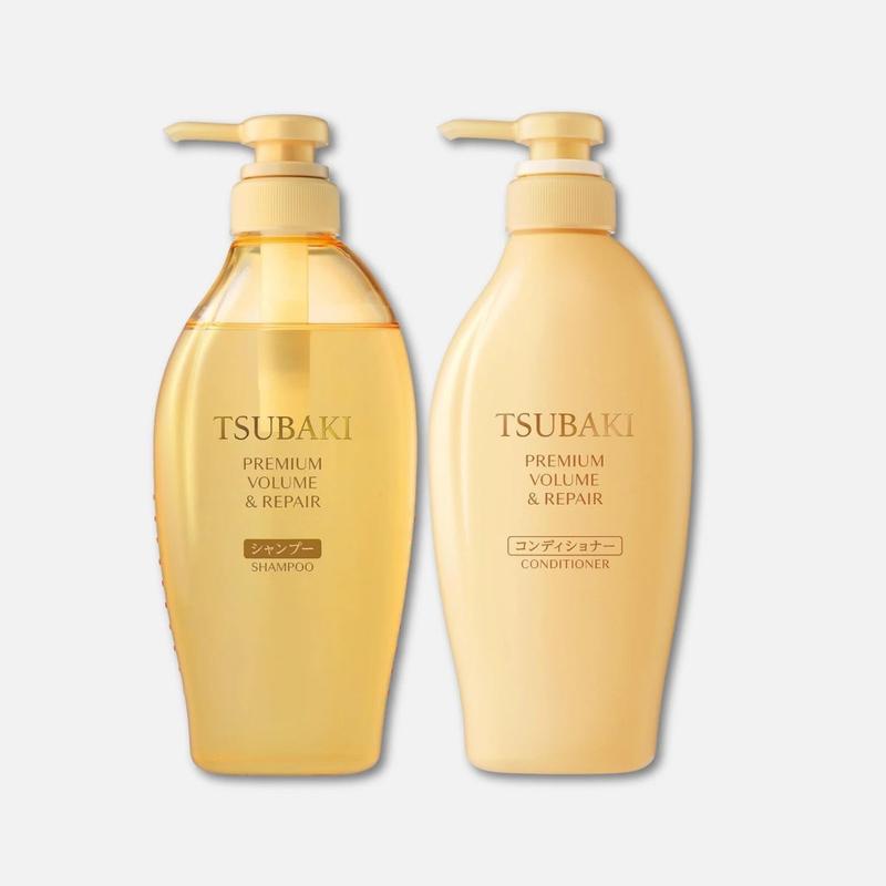 Japanese Tsubaki Premium Volume & Repair Shampoo and Conditioner Haircare Moisture Comfort Cleansing Hydrate Blend Oil Moisturizer Hydrating Cleanser