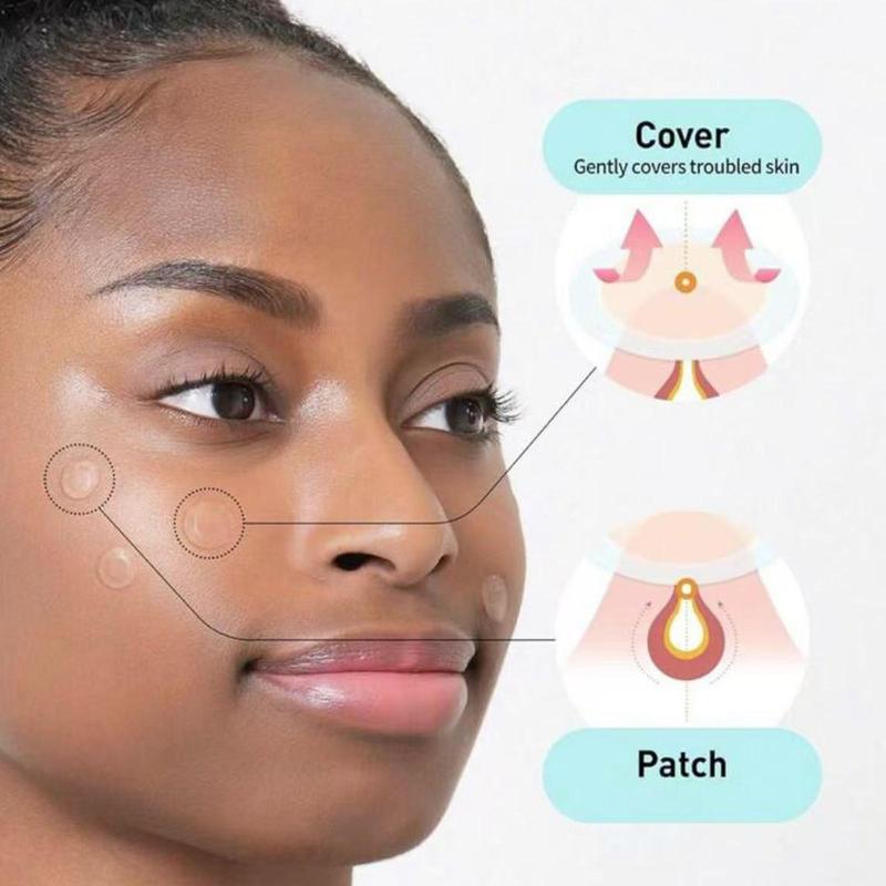 Transparent Round Hydrocolloid Acne Cover Patch, 880pcs box Day & Night Use Acne Patches, Skin Care Product for Women & Men