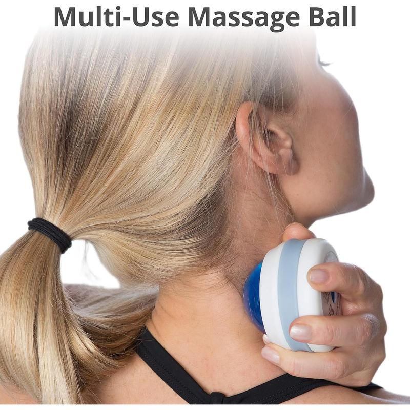 Body Back Manual Massage Roller Ball, Roller Massager, Self Massager, Lacrosse Ball Massager, Back Massage Tool, Self Massage Ball for Sore Muscle & Joint Pain (Blue),New Year Gift