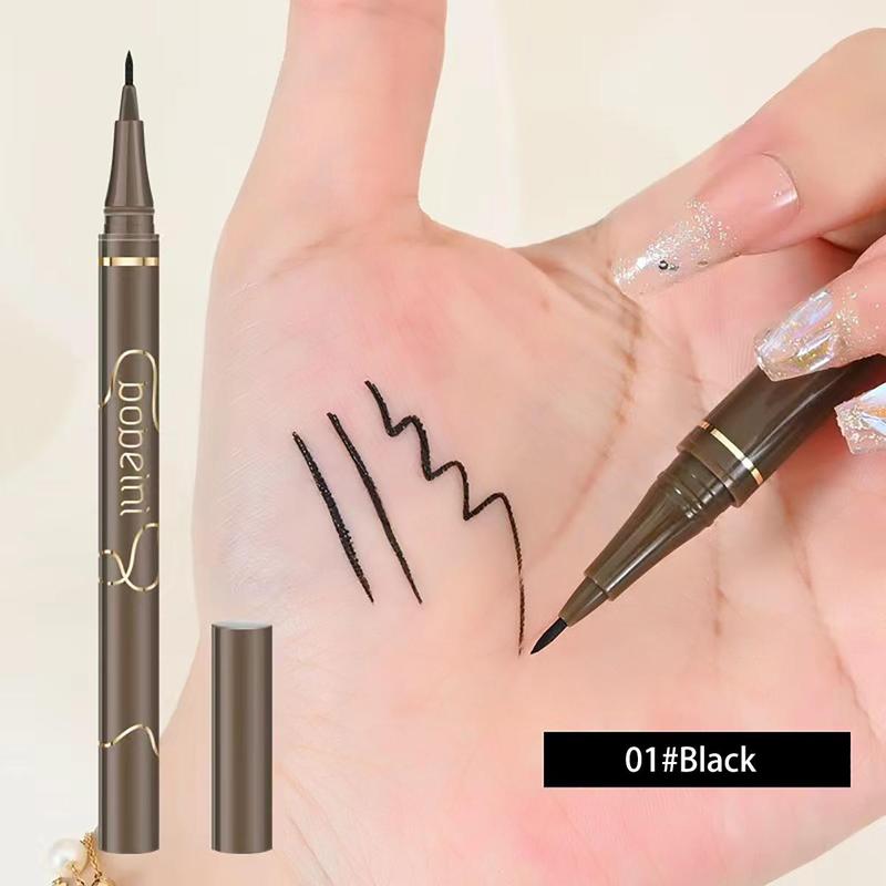 Slim Liquid Eyeliner Pen, 1 Count Waterproof Liquid Eyeliner Pen, Quick Drying Eyeliner Pen with Precise Flexible Tip and Comfortable Grip, Easy to Apply for Eye Makeup, Makeup Accessories