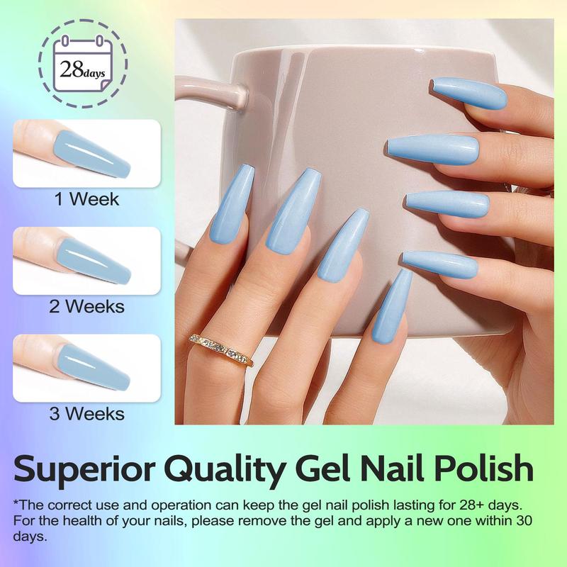 NailCare Gel Nail Polish Kit, 50pcs set Soak off UV Gel LED Lamp Nail Art Gel, Nail Art & Nail Polish for Home Salon Nail Art Design, Women Girls Gift