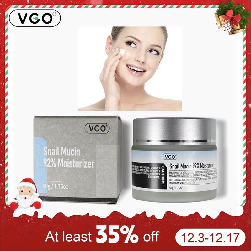 VGO Snail Mucin 92 Essence Moisturizer | Baba De Caracol Restorative Hydration | Oil Control Moisturizer | La Roche Deep Hydration | Chemical Exfoliation for Dry and Sensitive Skin | Ordinary Gel B3 Hydrating Cream daily moisturizer Facial