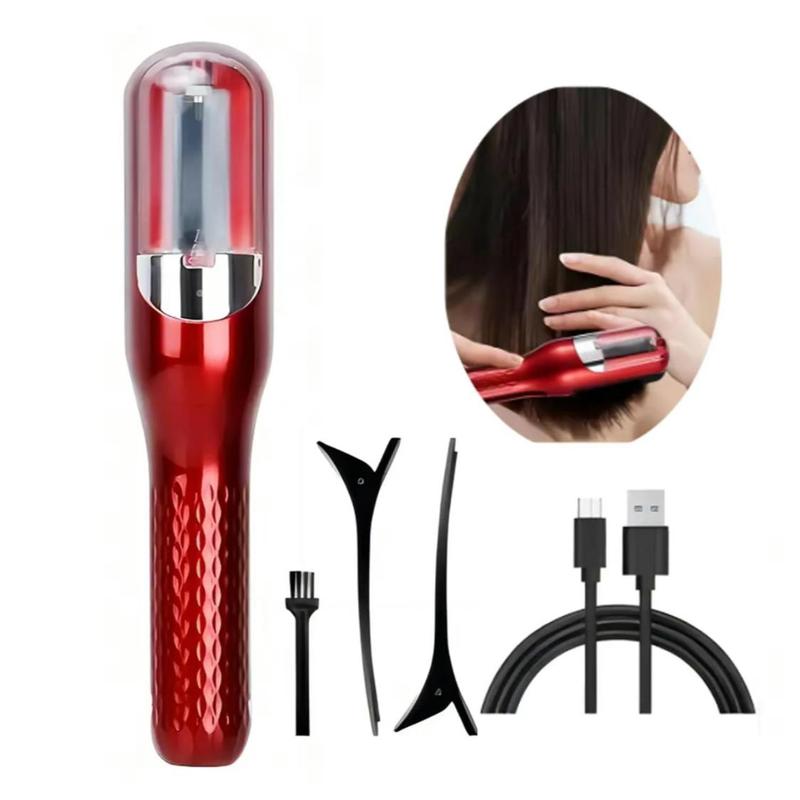 2 in 1 Rechargeable Cordless Split End Hair Trimmer Automatic Rechargeable Split Hair Clipper for Dry Damaged Splitting Broken Hair, Hair Styling Tools for Women, Hair Trimmer