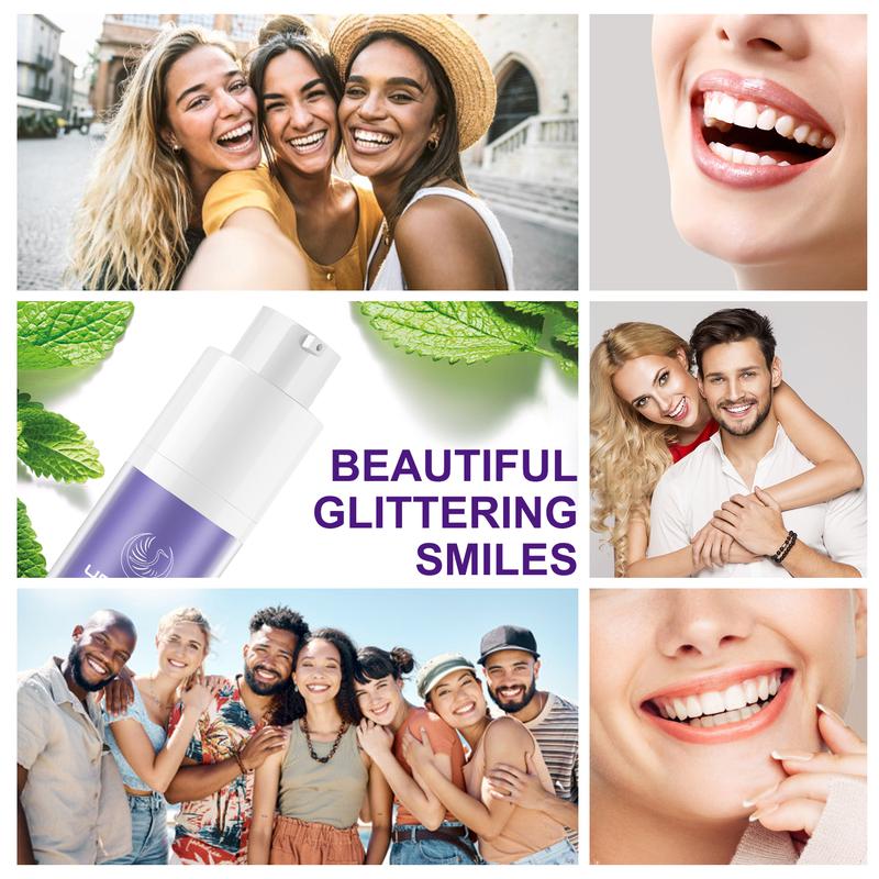 Purple Whitening Toothpaste for Instant Stain Removal | Colour Corrector for Teeth Brightening | Fresh Breath Formula, Perfect for Men & Women, Colour Correcting